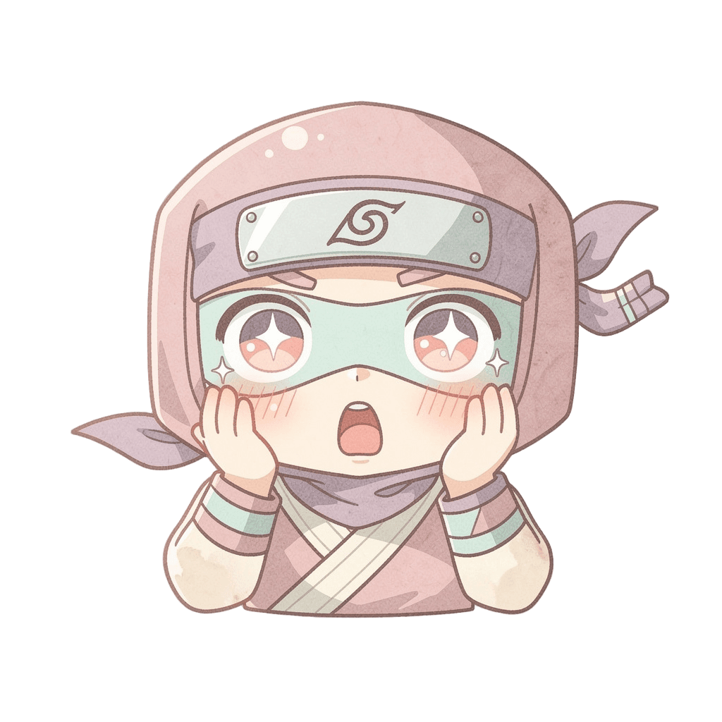 Ninja — surprised Ninja Twitch emote — surprised, Pastel style