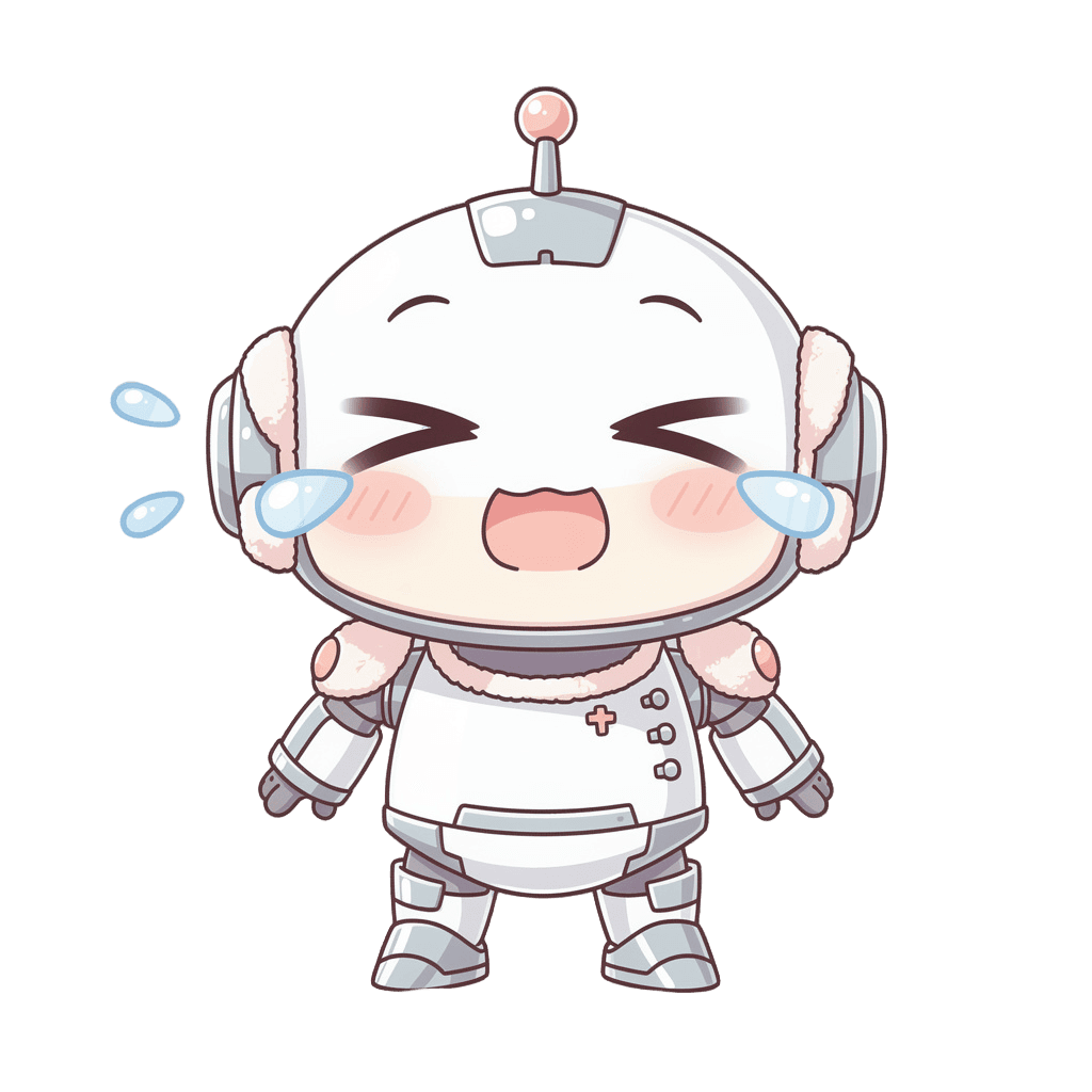 Robot — laughing Robot Twitch emote — laughing, Kawaii style