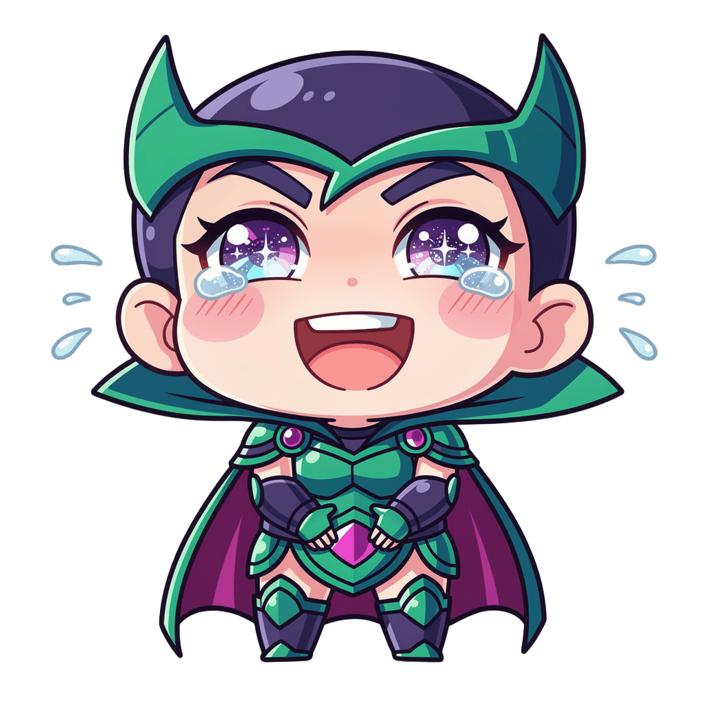 Supervillain — laughing Supervillain Twitch emote — laughing, Anime style
