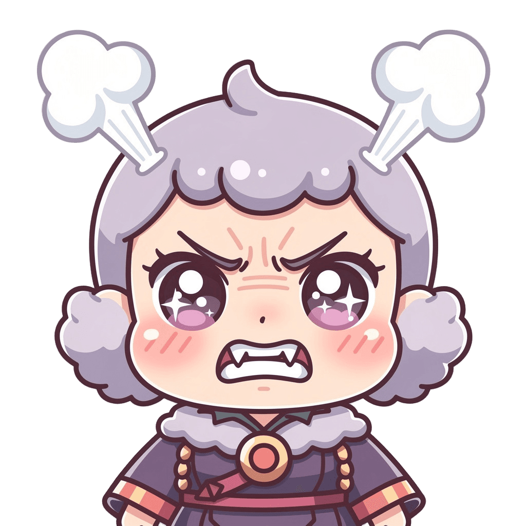 Supervillain — angry Supervillain Twitch emote — angry, Kawaii style