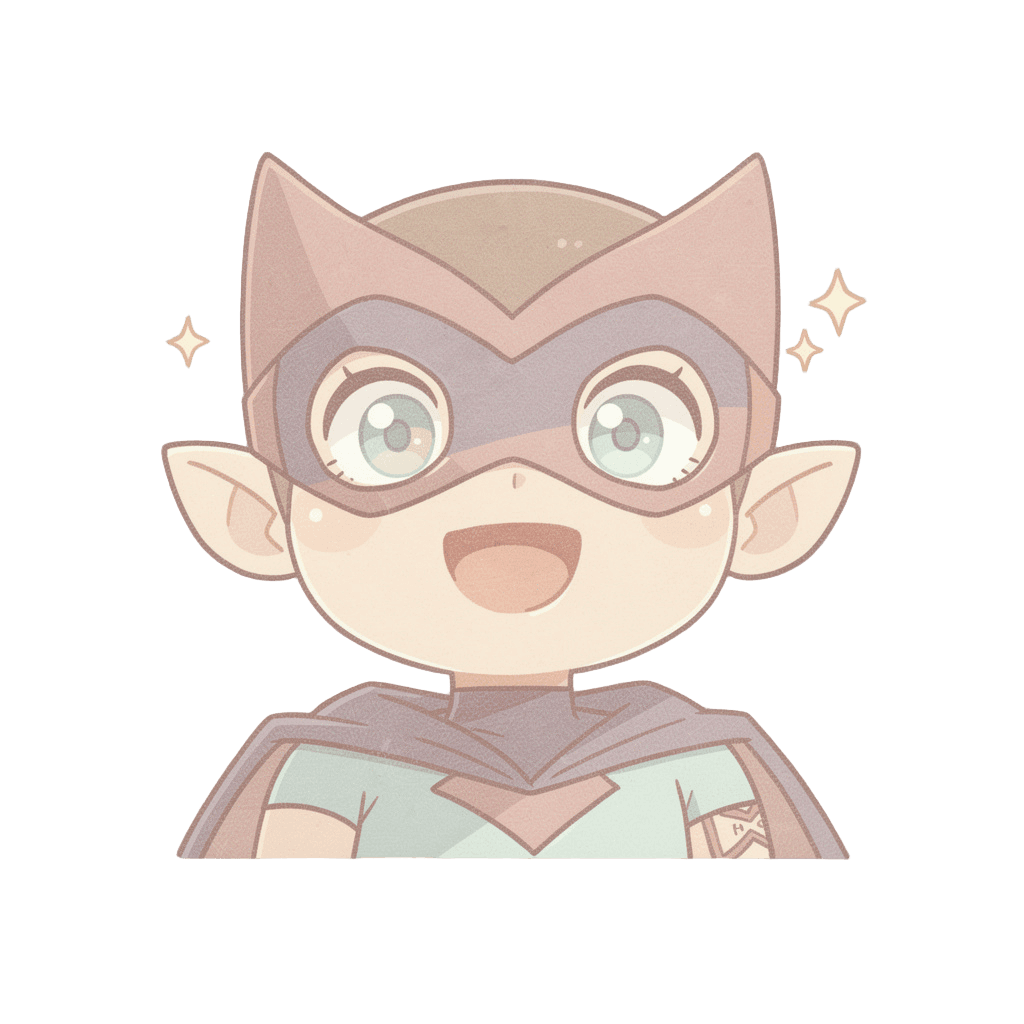 Supervillain — happy Supervillain Twitch emote — happy, Pastel style