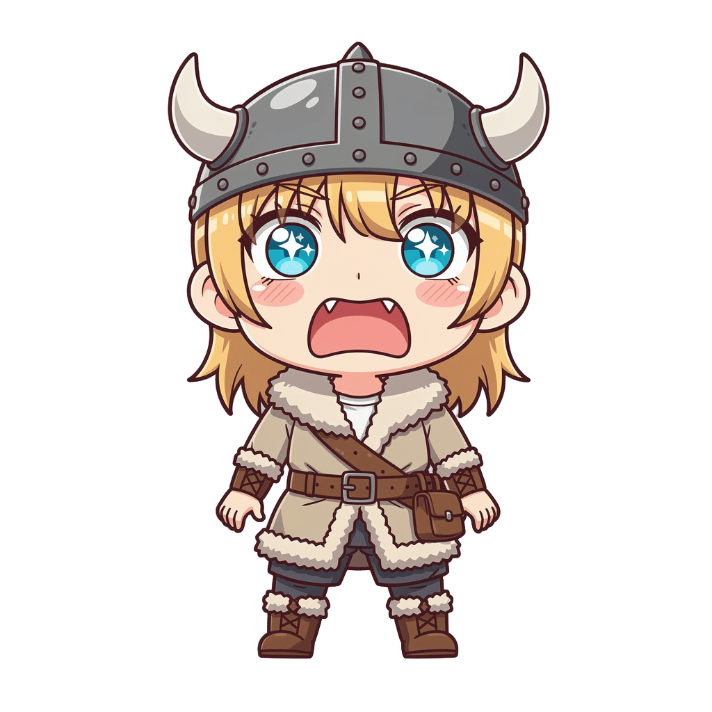 Viking — surprised Viking Twitch emote — surprised, Anime style