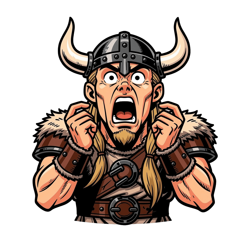 Viking — surprised Viking Twitch emote — surprised, Comic style