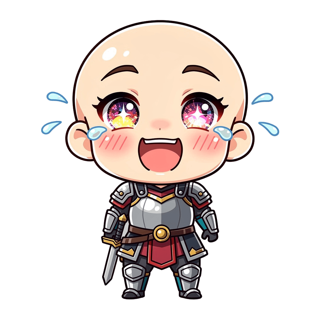 Warrior — laughing Warrior Twitch emote — laughing, Anime style