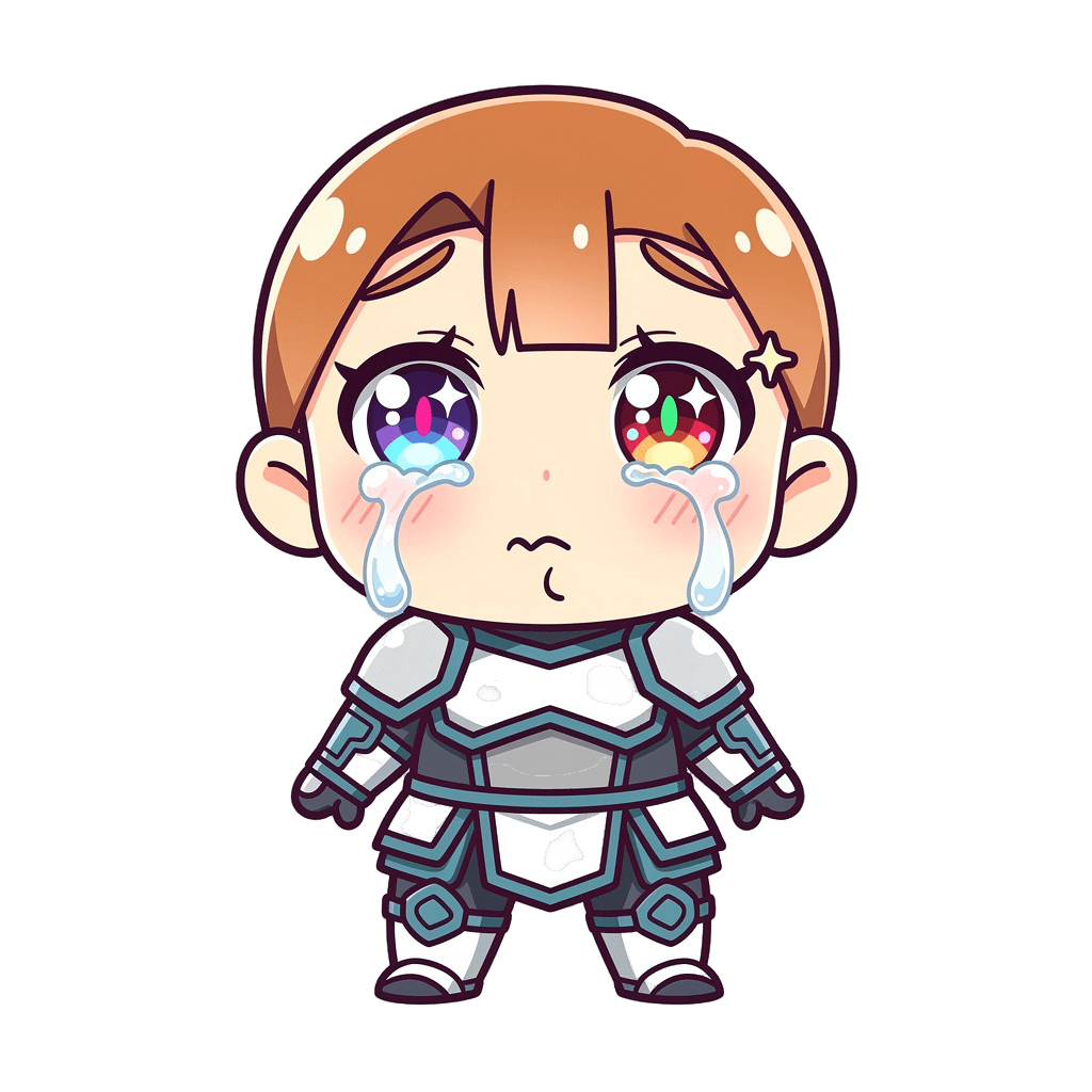Warrior — sad Warrior Twitch emote — sad, Anime style