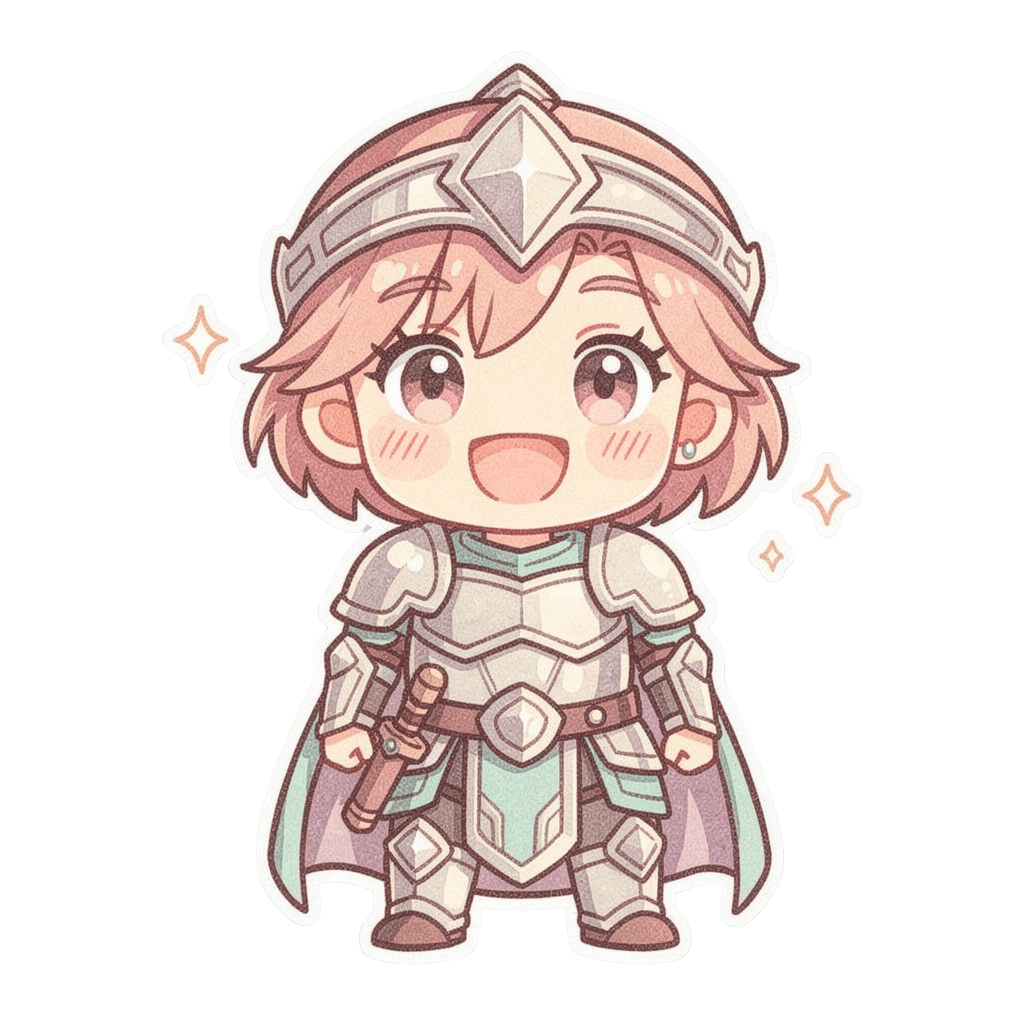 Warrior — happy Warrior Twitch emote — happy, Pastel style