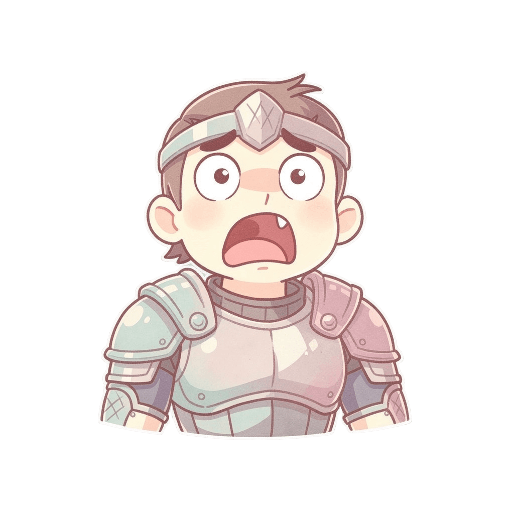 Warrior — surprised Warrior Twitch emote — surprised, Pastel style