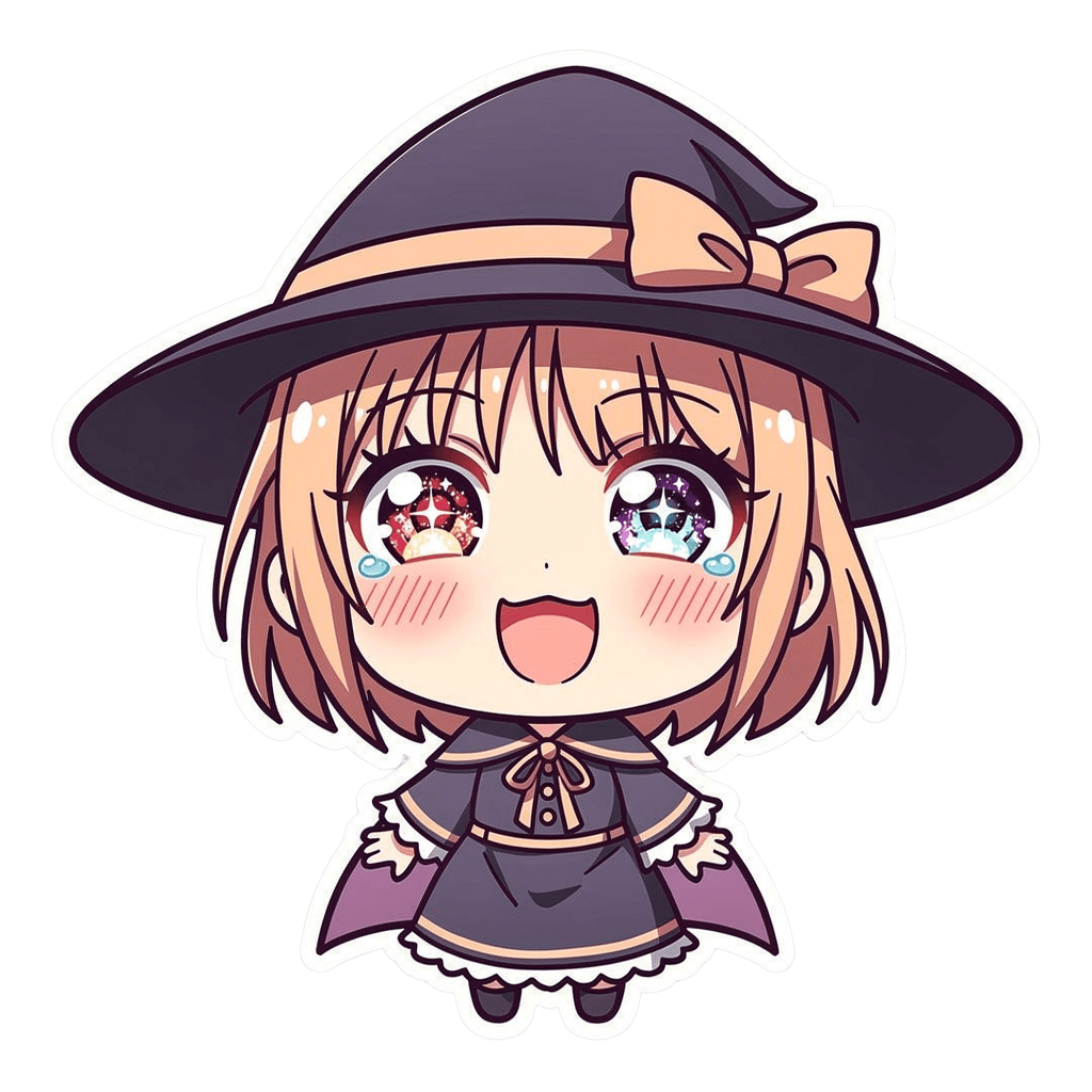Witch — laughing Witch Twitch emote — laughing, Anime style