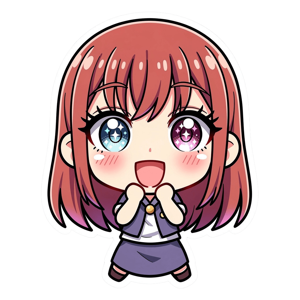 Woman — happy Woman Twitch emote — happy, Anime style