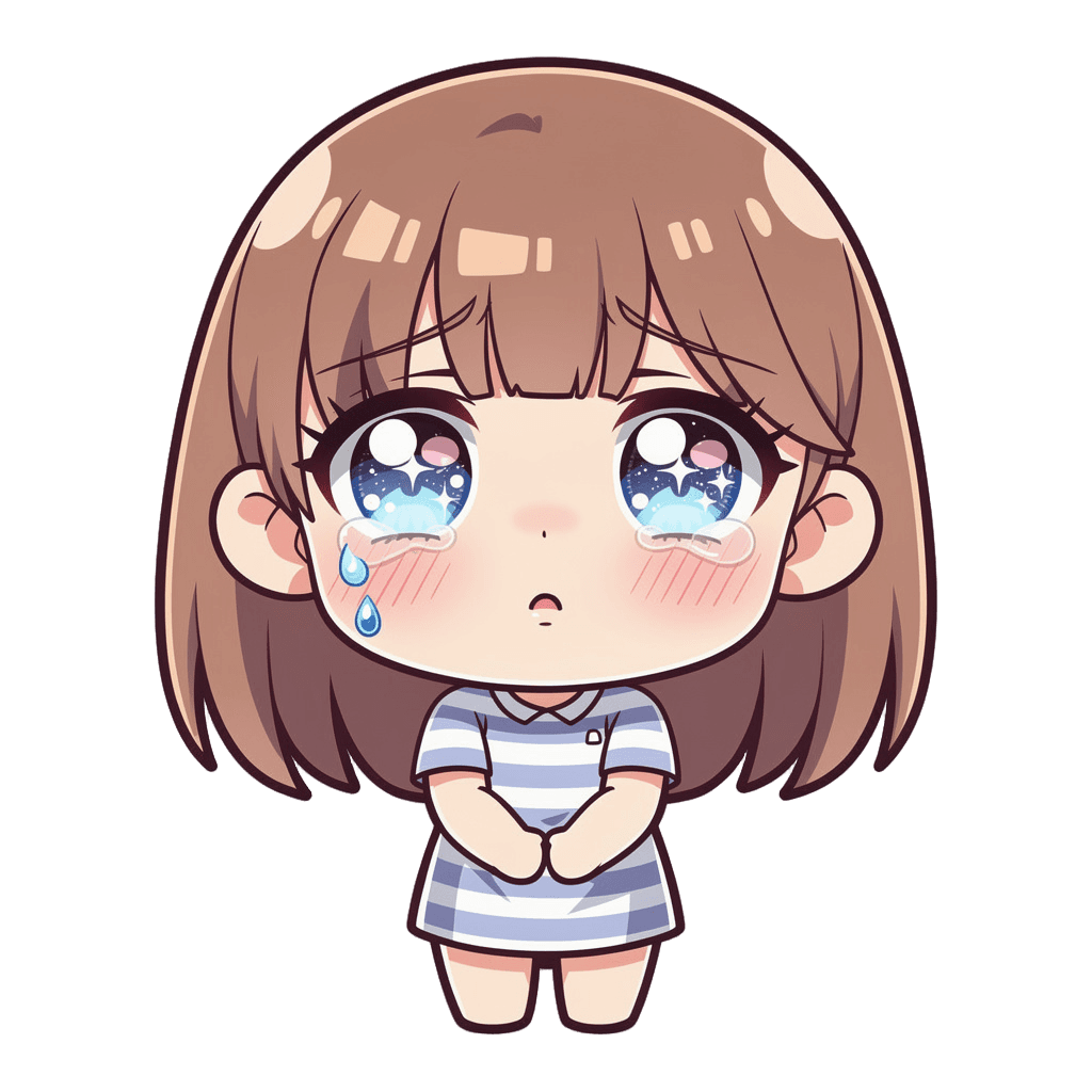 Woman — sad Woman Twitch emote — sad, Anime style