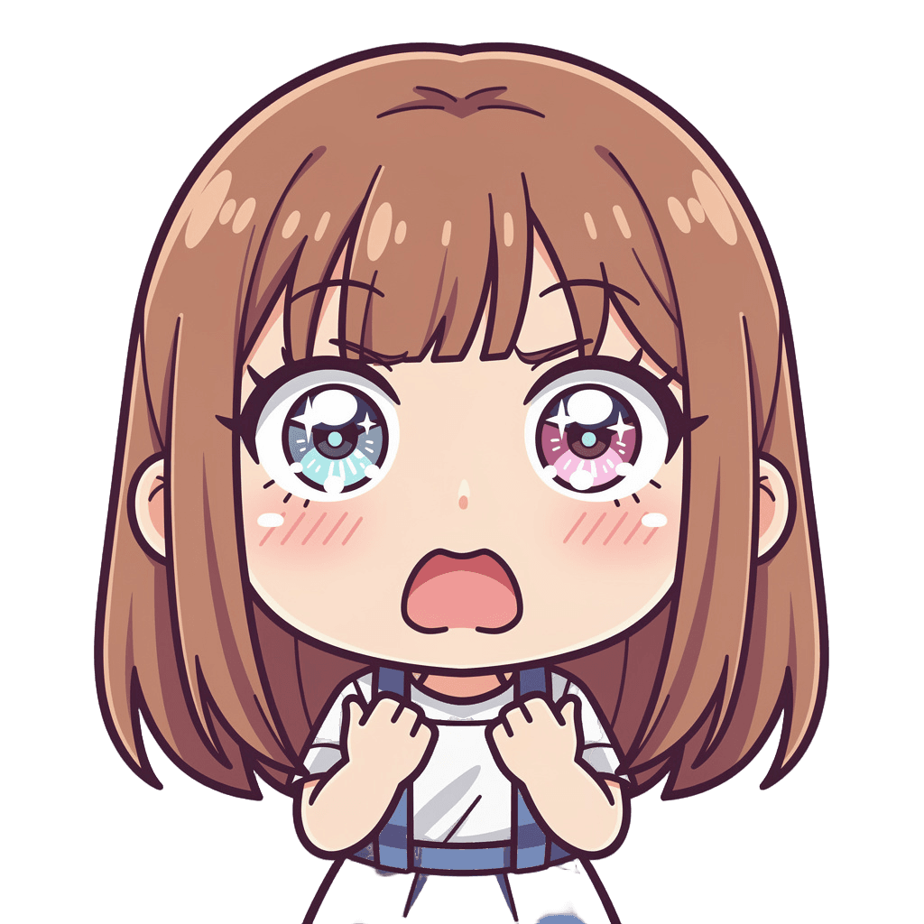 Woman — surprised Woman Twitch emote — surprised, Anime style