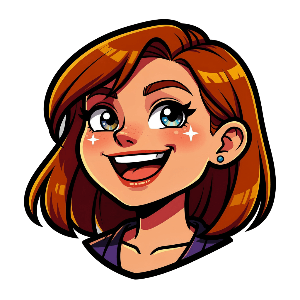 Woman — happy Woman Twitch emote — happy, Cartoon style