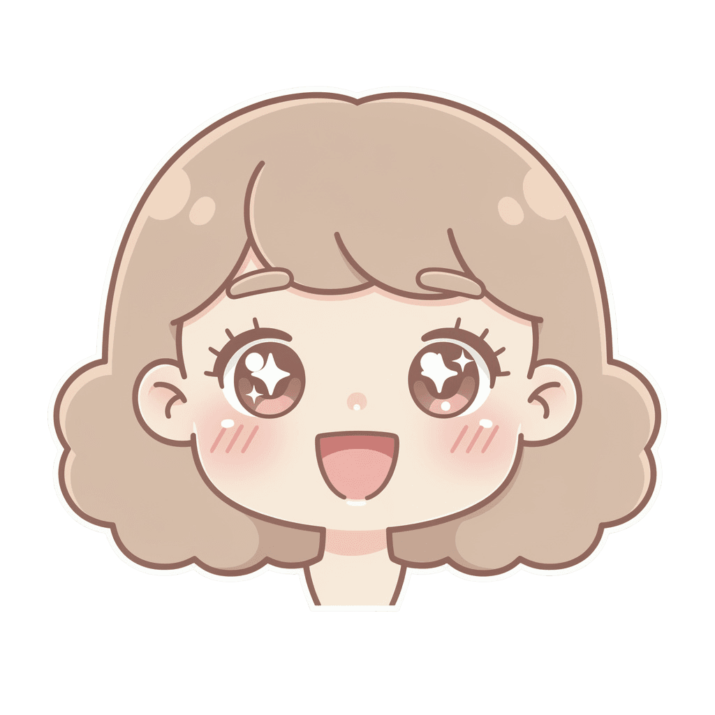 Woman — happy Woman Twitch emote — happy, Kawaii style
