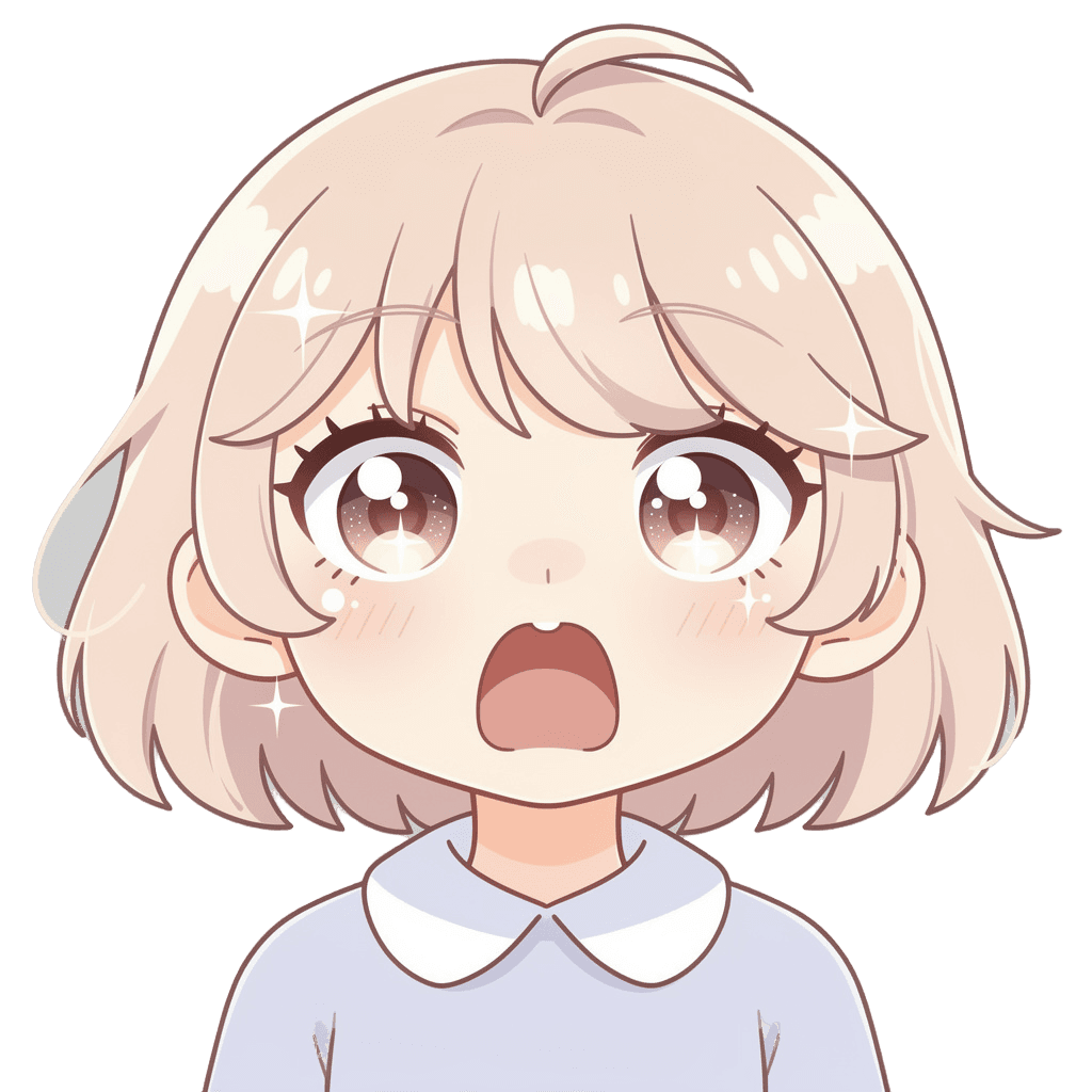 Woman — surprised Woman Twitch emote — surprised, Kawaii style