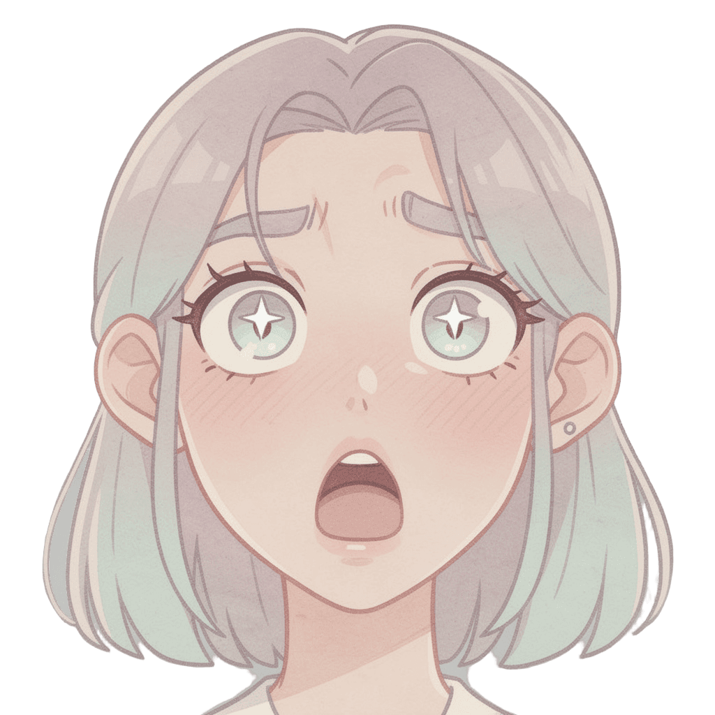 Woman — surprised Woman Twitch emote — surprised, Pastel style