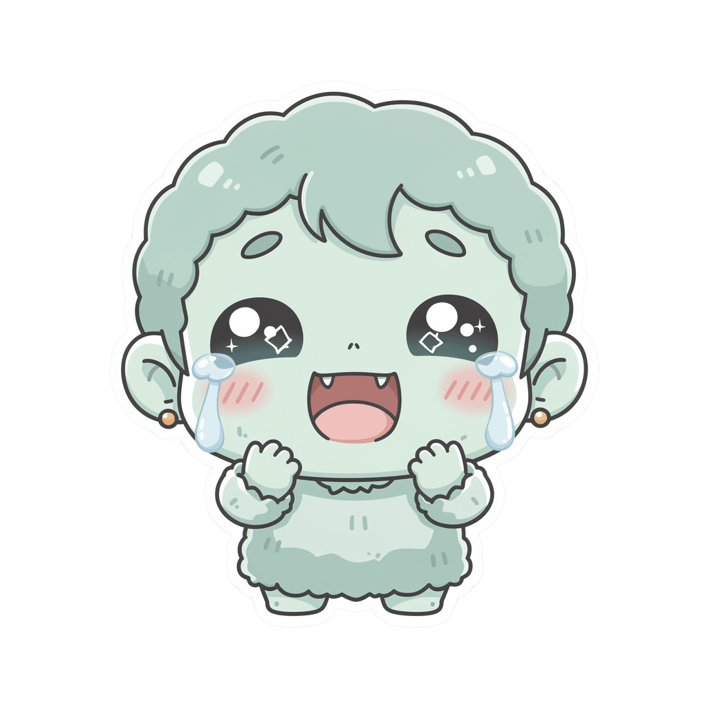 Zombie — laughing Zombie Twitch emote — laughing, Kawaii style