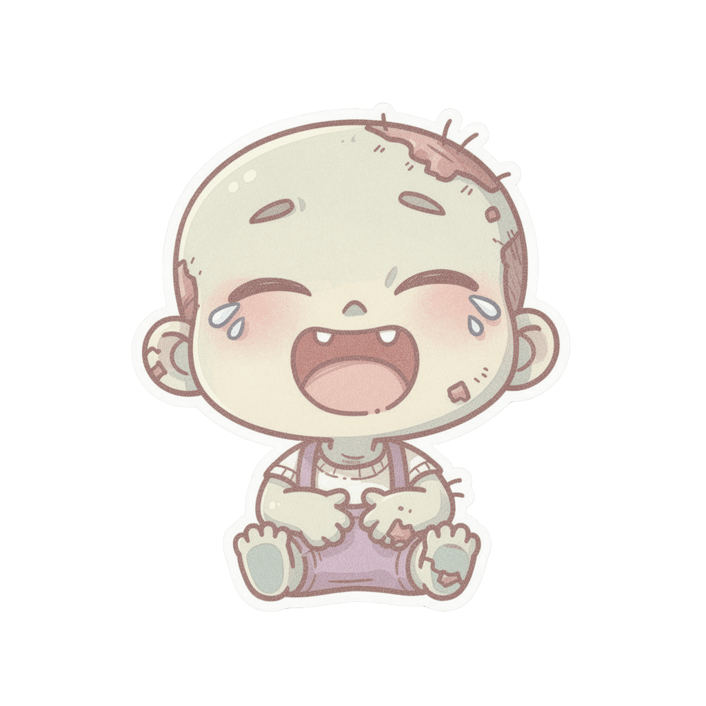 Zombie — laughing Zombie Twitch emote — laughing, Pastel style