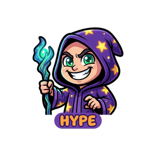 Wizard emote — happy